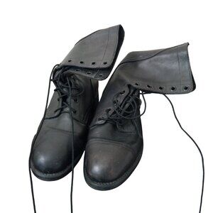 Biltrite Vintage Military Combat Leather Boots Mens Size 10W Good Condition